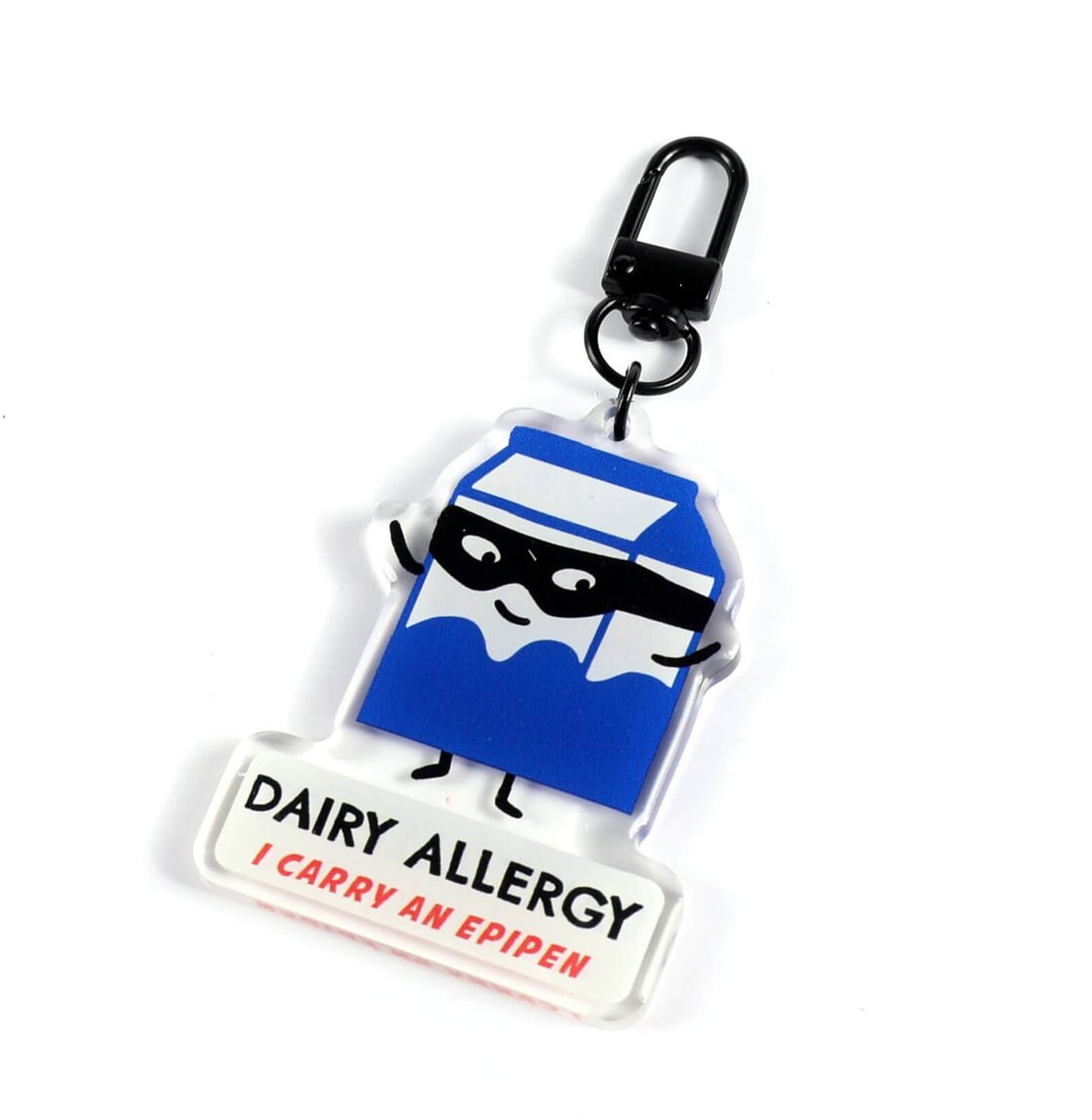EpiPen Dairy Allergy Backpack Tag