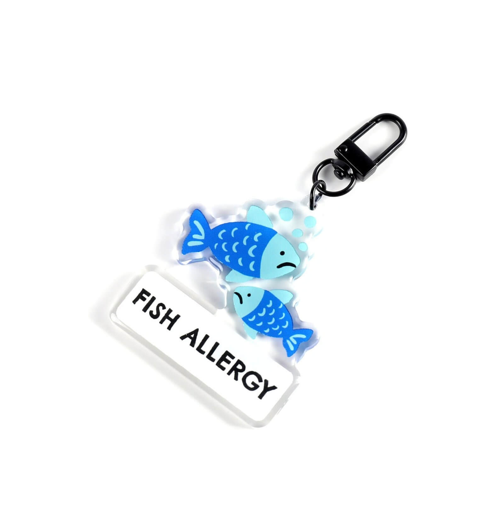 Fish Allergy Backpack Tag