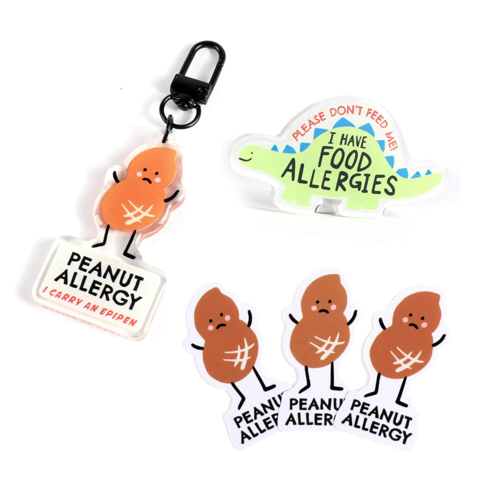 Peanut Allergy Backpack Tag, Badge & Sticker