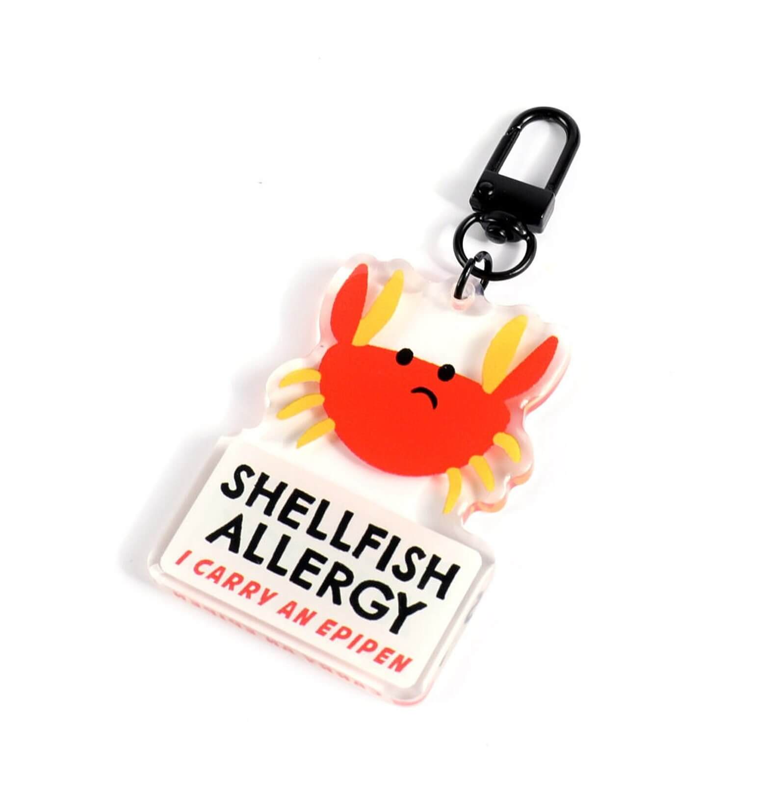 EpiPen Shellfish Allergy Backpack Tag