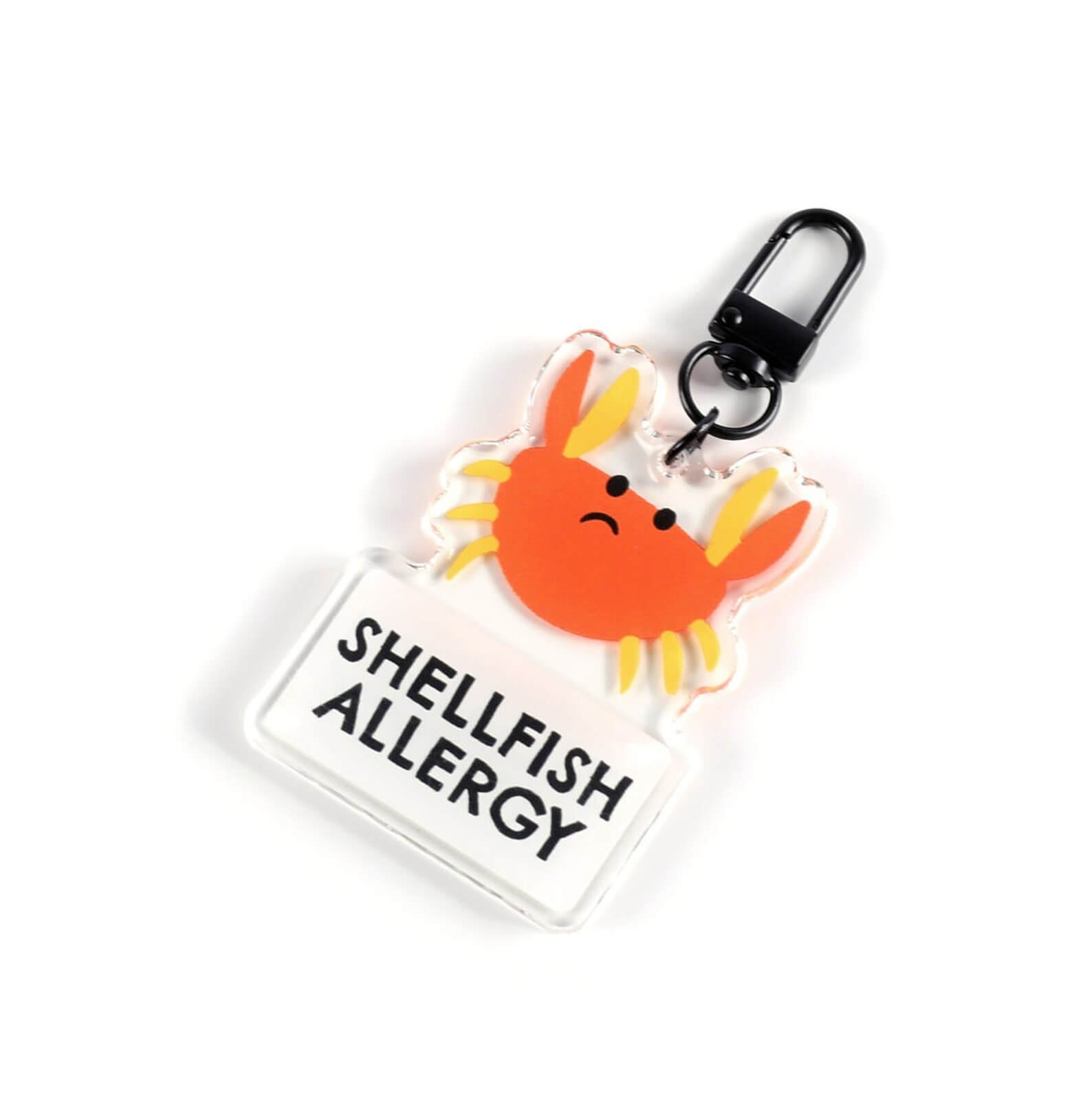 Shellfish Allergy Backpack Tag