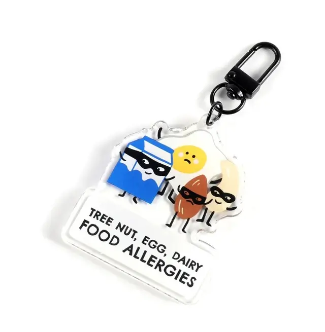 Tree Nuts Egg Dairy Allergy Backpack Tag